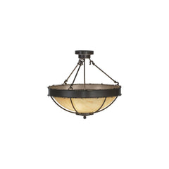 Barbed Wire 4 Light 24" Wide Semi-Flush Bowl Ceiling Fixture