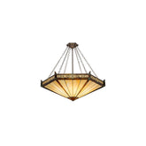 6 lichts, 107 cm breed hanglamp