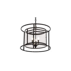 3 Light 22" Wide Taper Candle Pendant