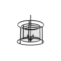 3 Light 22" Wide Taper Candle Pendant