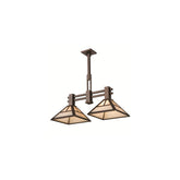 2 Light 17" Wide Pendant