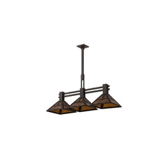 3 Light 40" Wide Linear Pendant