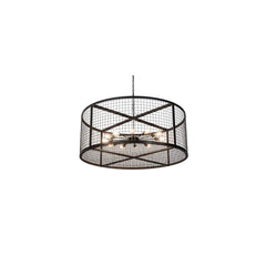 12 Light 60" Wide Cage Pendant