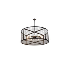 12 Light 60" Wide Cage Pendant