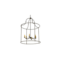 6 Light 42" Wide Taper Candle Pendant