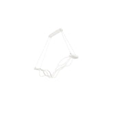 4 Light 84" Wide Abstract Linear Pendant