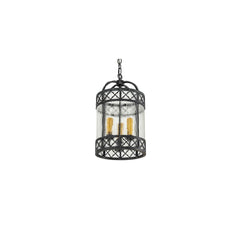 3 Light 12" Wide Taper Candle Pendant