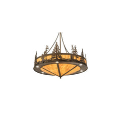 6 Light 41" Wide Abstract Pendant