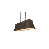 6-lichts lineaire pendelarmatuur van 122 cm breed