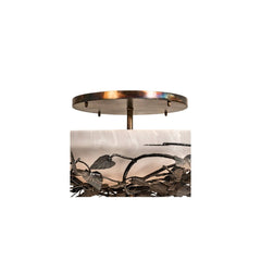 Espe 8 Light 55" Wide Semi-Flush Bowl Ceiling Fixture