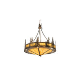 6 Light 41" Wide Abstract Pendant