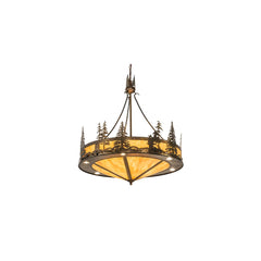 6 Light 41" Wide Abstract Pendant