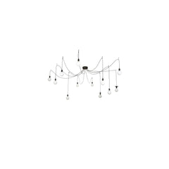 12 Light 120" Wide Suspension Multi Light Pendant