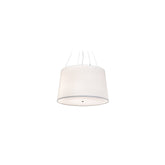 6 Light 36" Wide Suspension Pendant