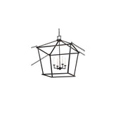 4 Light 45" Wide Taper Candle Pendant