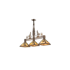 3 Light 45" Wide Linear Pendant