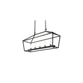 5 Light 41" Wide Taper Candle Linear Pendant