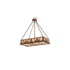 6 Lamps 91,44 cm brede lineaire hanglamp