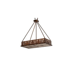 6 Lamps 91,44 cm brede lineaire hanglamp