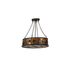 4 Light 18" Wide Abstract Pendant