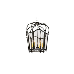 6 Light 32" Wide Taper Candle Pendant