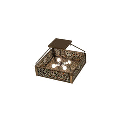 Bamboo 4 Light 33" Wide Semi-Flush Ceiling Fixture