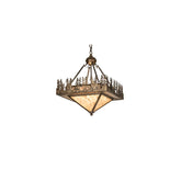 4 Light 27" Wide Abstract Pendant