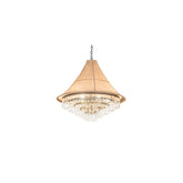 6 Light 36" Wide Crystal Pendant