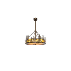 4 Light 36" Wide Pendant