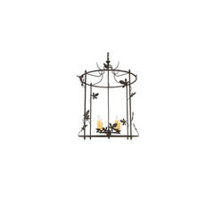 4 Light 25" Wide Taper Candle Pendant