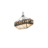 6 Light 54" Wide Linear Pendant