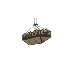 6 Light 54" Wide Linear Pendant