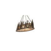 6-lichts lineaire pendelarmatuur van 122 cm breed
