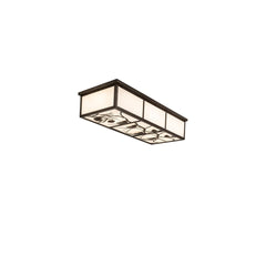 Mountain Pine 6 Light 50" Wide Flush Mount Ceiling Fixture