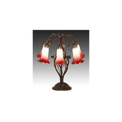 Tiffany Pond Lily 6 Light 19" Tall Buffet Table Lamp