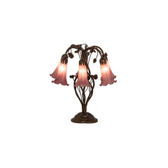 Tiffany Pond Lily 6 Light 19" Tall Buffet Table Lamp