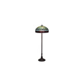 3 Light 62" Tall Tiffany Floor Lamp