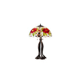 3 Light 30" Tall Tiffany Table Lamp