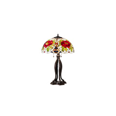3 Light 30" Tall Tiffany Table Lamp