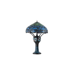 3 Light 33" Tall Tiffany Table Lamp