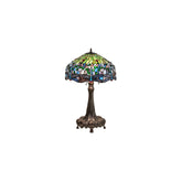 3 Light 31" Tall Tiffany Table Lamp