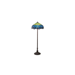 3 Light 62" Tall Tiffany Floor Lamp