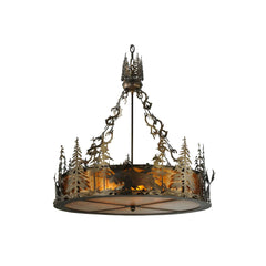 31" W Moose At Dusk Inverted Pendant