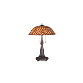 2 Light 28" Tall Tiffany Table Lamp