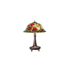 3 Light 31" Tall Tiffany Table Lamp