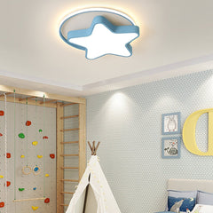 Nordic Creatief Vijfpuntig Sterontwerp Driekleurig Dimbaar LED Plafondlamp