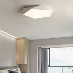 Nordic Minimalist Creative Geometric LED Three Color Dimming Ceiling Lamp