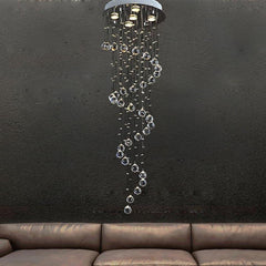 Modern Spherical Crystal Contemporary Chandeliers