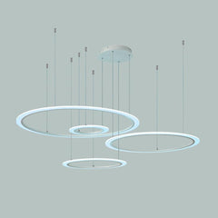 4 Circles Random Sizes Multi Light Pendant Metal Acrylic Ceiling Lights