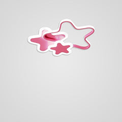 Triple Star Flush Mount Light LED Ceiling Light for Baby Kids Lighting